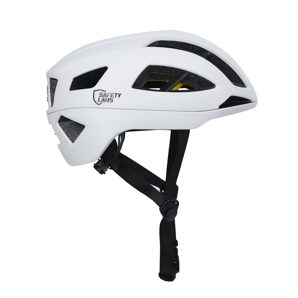Safety Labs X-Eros 2.0 helmet interior padding and strap system