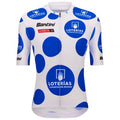 Santini La Vuelta Best Climber Jersey in blue with official KOM graphics