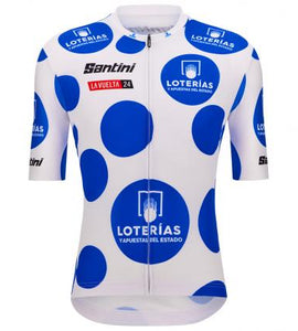 Santini La Vuelta Official Best Climber Jersey-Blue