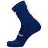 Santini Maillot Jaune Bonette Socks | Navy Blue, High Profile