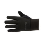 Santini Colore Black waterproof thermal winter cycling gloves

