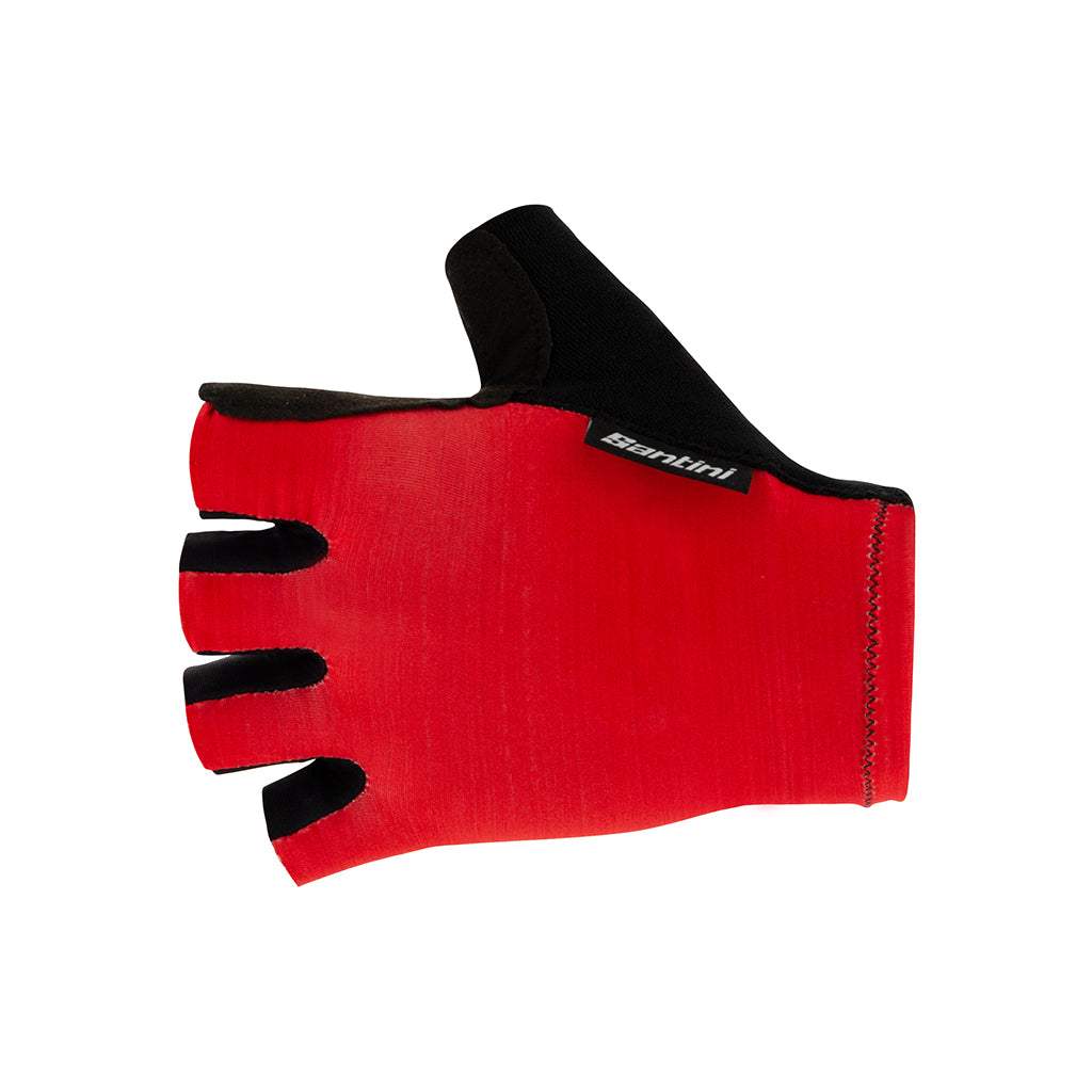 Santini Cubo Red lightweight breathable summer cycling gloves

