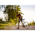 Santini Eroica Ruby Wool Jersey Bordeaux featuring merino wool blend for breathable comfort