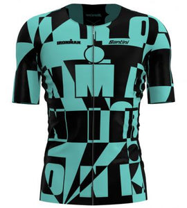 Santini Ironman Enigma Triathlon Jersey-(Aqua)