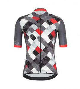 Santini Ironman VIS Jersey-(Red)