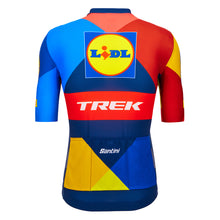 Back view of Santini fanline jersey showing triple pockets and silicone hem