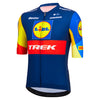 Close-up of breathable mesh fabric on the Lidl-Trek cycling jersey