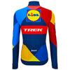 Back view of printed Santini jersey showing triple rear pockets