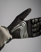 Mountain bike gloves by Santini – full finger, grey, durable

