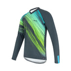 Santini MTB Sasso Thermal Long Sleeve Jersey Green for winter mountain biking