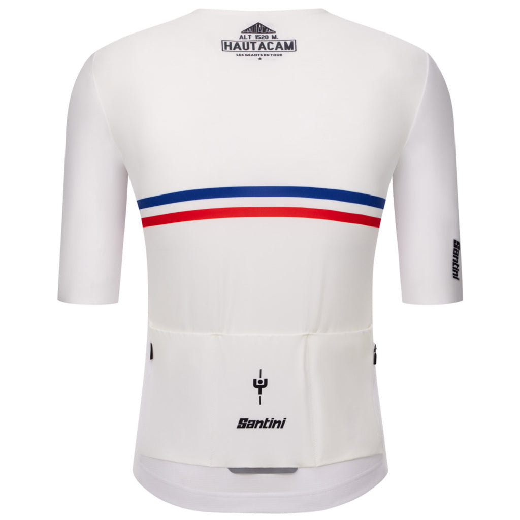 Back pocket detail of Santini Maillot Jaune Hautacam Jersey