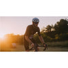 Santini Note gravel bike jersey, highlighting the silicone grip elastic for a secure fitting