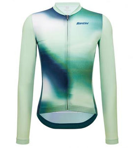 Santini Ombra Eco Sleek Long Sleeve Unisex Jersey-(Green)