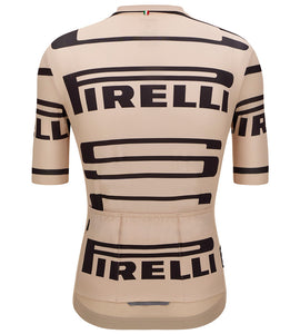 Santini Pirelli Sport Club Unisex Jersey-(Beige)