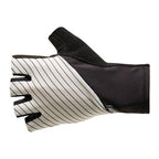 Santini Riga white summer cycling gloves with anti-shock palm

