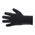 Santini Shield black neoprene winter cycling gloves waterproof

