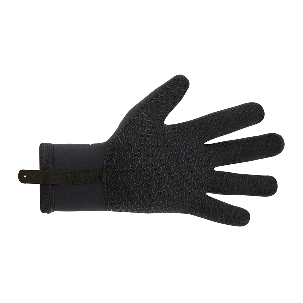 Full finger Santini winter cycling gloves in black with reflective logo

