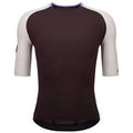 Santini Terranova Pelle cycling jersey in dark brown color