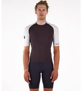 Santini Terranova Pelle Unisex Jersey-(Dark Brown)