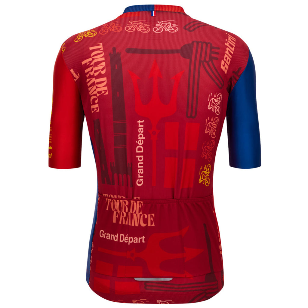 Santini Tour De France Bologna Jersey-Print United by Cycling