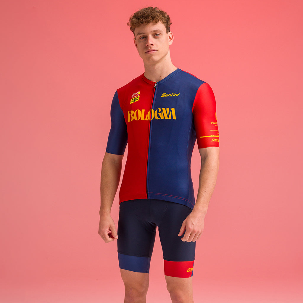 Maillot Cycliste Santini Mercatone Uno - Taille L - Équipe - Jaune