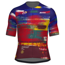 Front view of Santini Tour de France Arrivee Dash Jersey – Unisex slim fit cycling jersey

