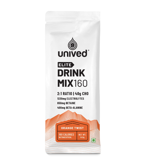 Shop Unived Elite Drink Mix 160 (Orange Twist) - 1 Nos Online in India | United By Cycling