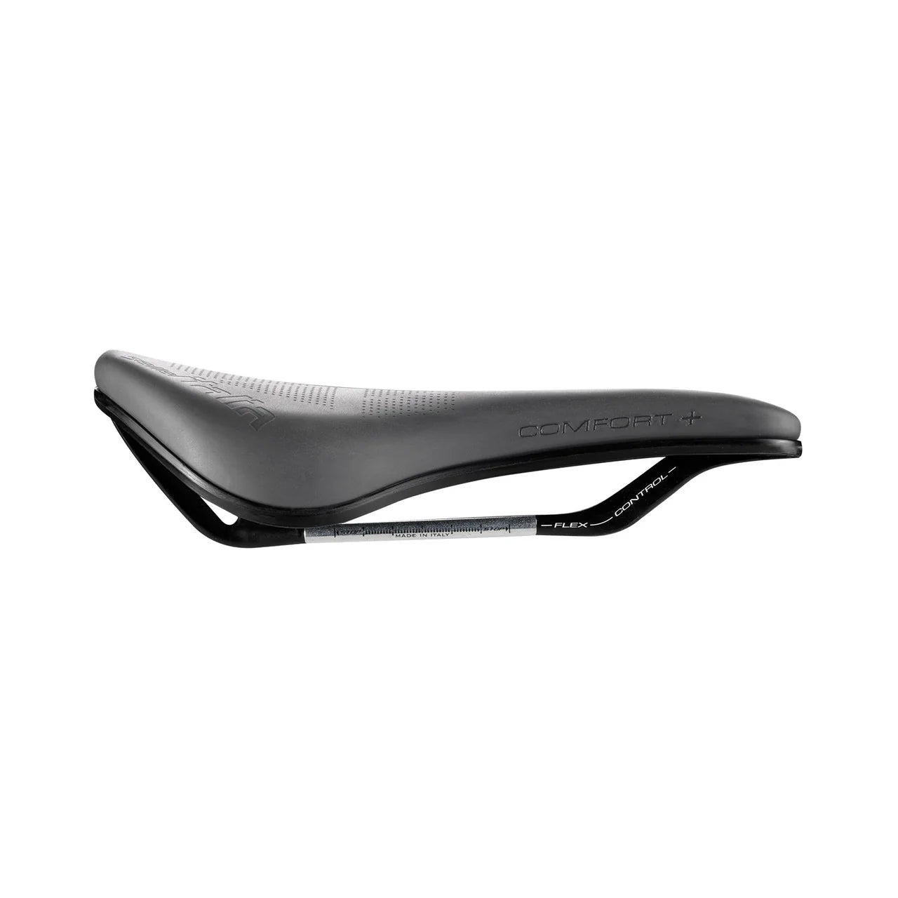 Wave-shaped Selle Italia Model X Comfort Plus Grey Superflow saddle