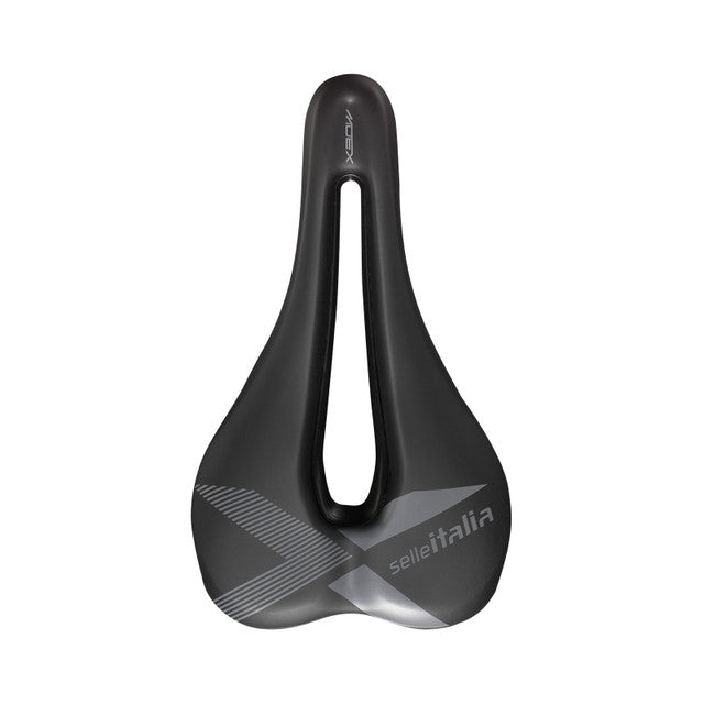  Selle Italia X-Bow Superflow saddle with Superflow cutout and FecAlloy rails