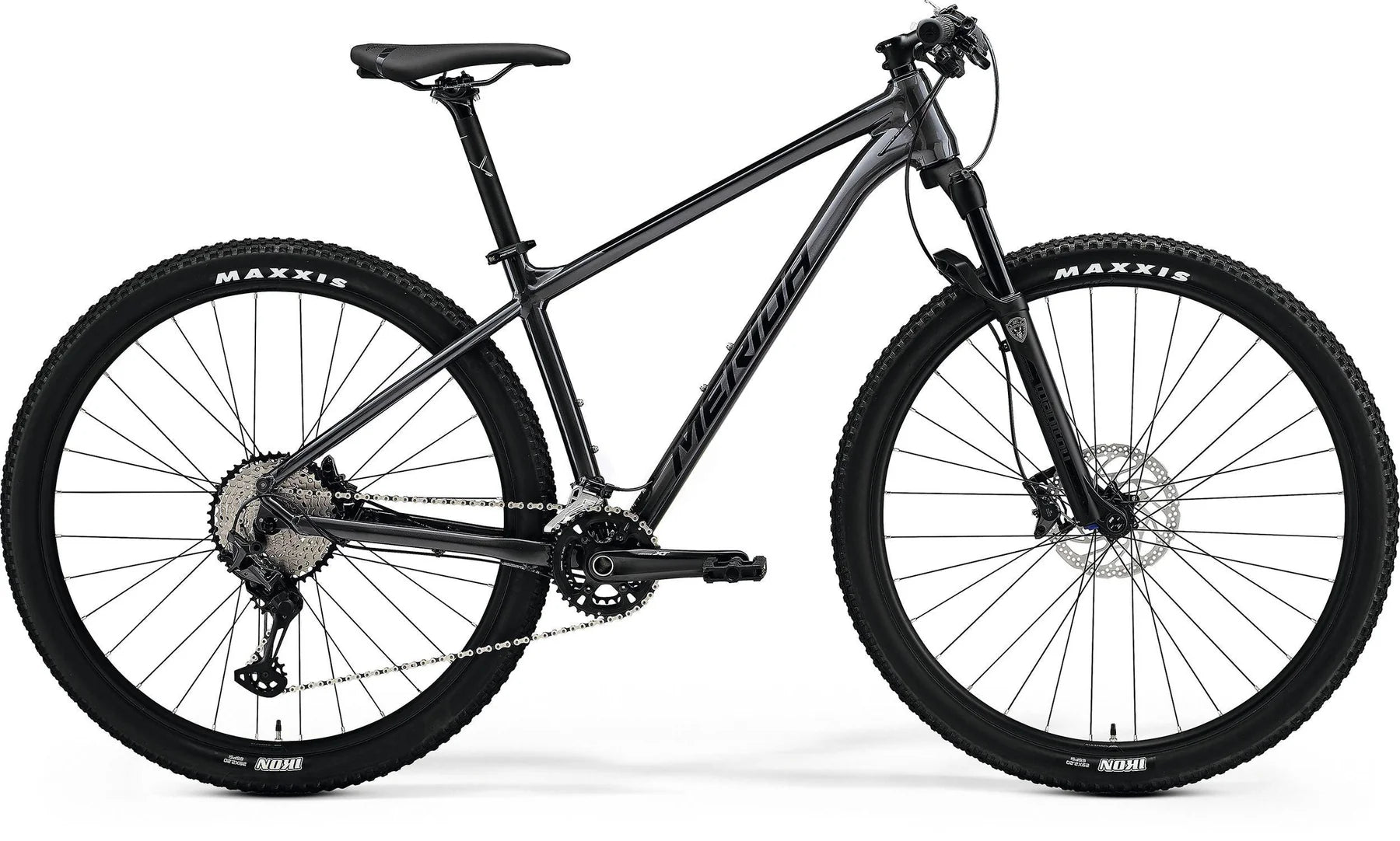 Shop Merida Big Nine XT2 MTB Bike - Dark Silver (Black)