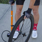 Silca Pista red bike pump for road and track use