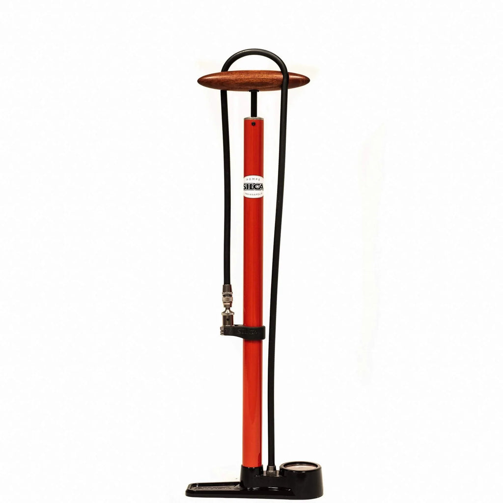 Silca Pista Floor Pump Red high pressure bike pump