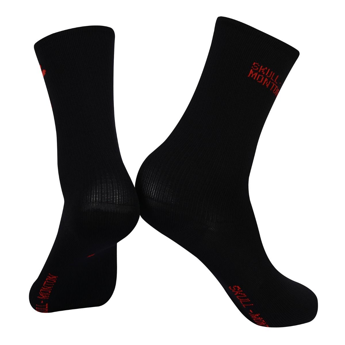 Lightweight skull cycling socks for hot weather cycling