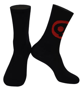 SKULL MONTON CYCLING SOCKS-BLACK-RED