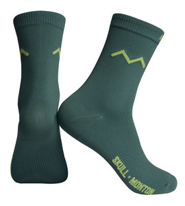 Skull Monton Earth Socks (Green)