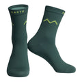 Monton Earth cycling socks green compression fit design