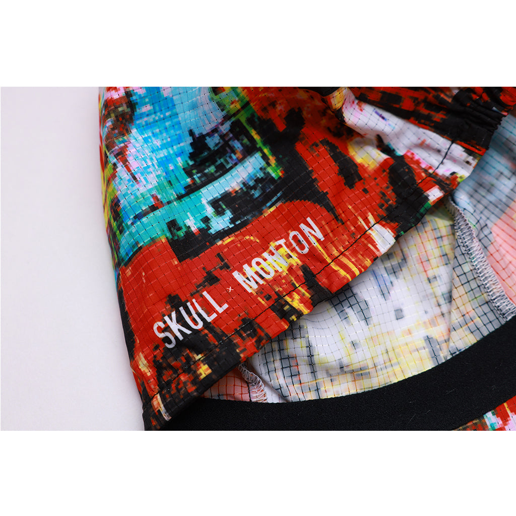 Skull Monton cycling cap breathable fabric detail