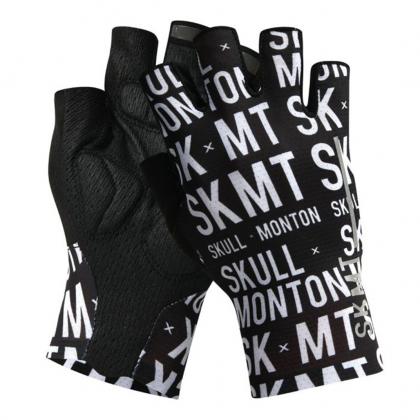 Monton SKMT cycling gloves palm padding close up