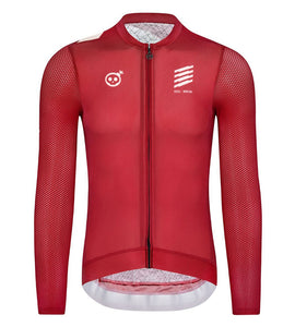 Skull Monton Wednesday Long Sleeve Jersey (Brick Red)