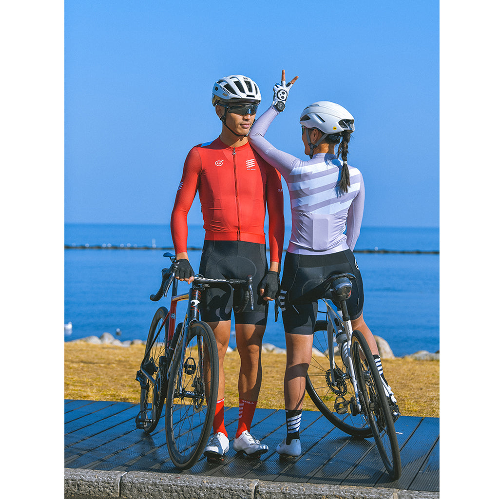 breathable back panel cycling jersey for heat and humidity
