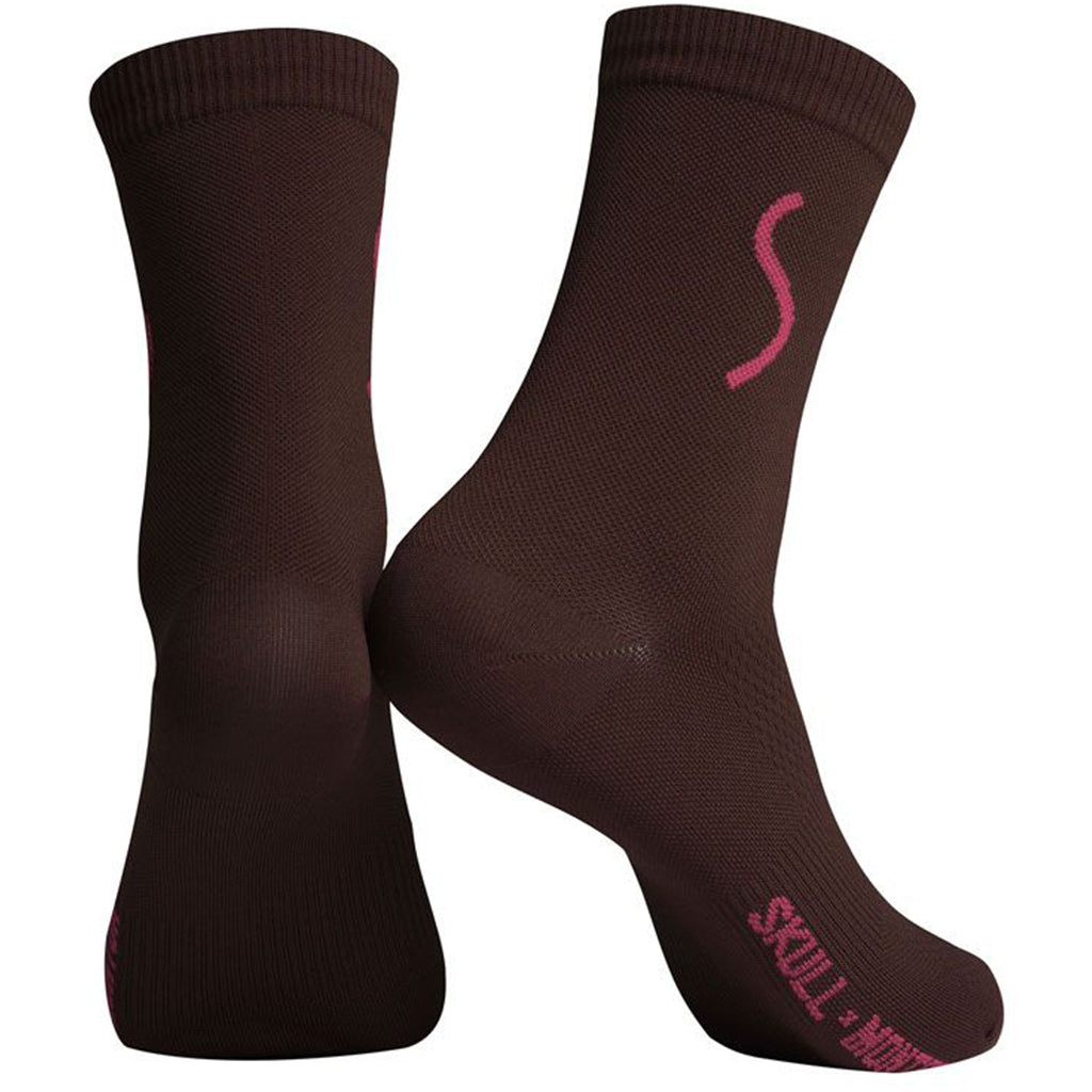 Skull Monton red cycling socks for hot weather