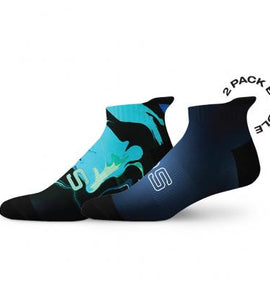 Sox Acid Wash Tab Combo Socks -Pack Of 2