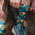 Sports crew socks for running cycling and hiking