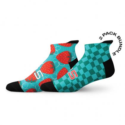 Sox Berries Tab Combo Socks pack of 2 performance ankle socks