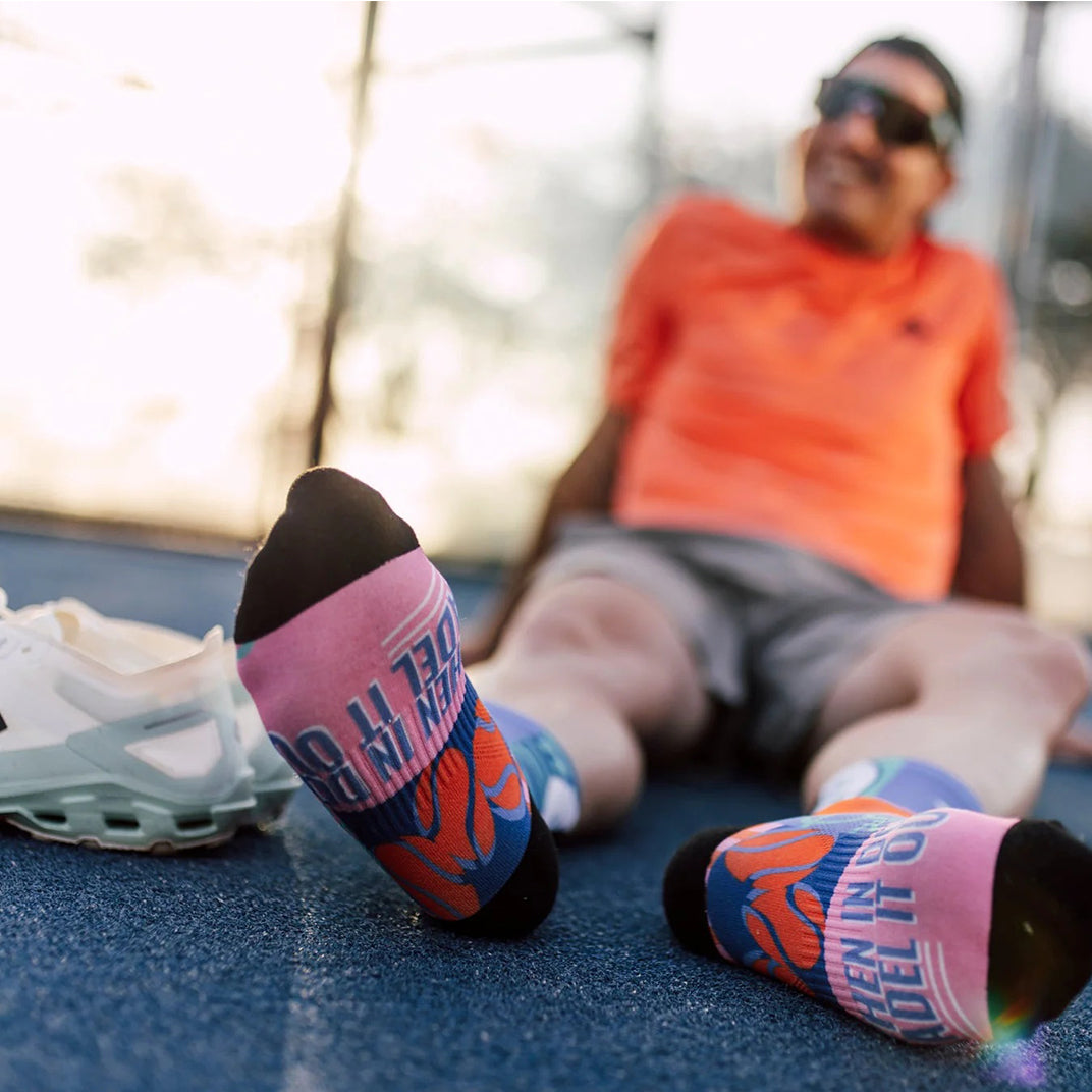 breathable crew socks for padel and sports