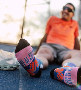 Sox Blocks Pink Padel Crew Socks