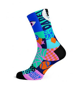 Sox Blocks Pink Padel Crew Socks