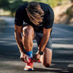 Minimalist cycling crew socks with seamless toe