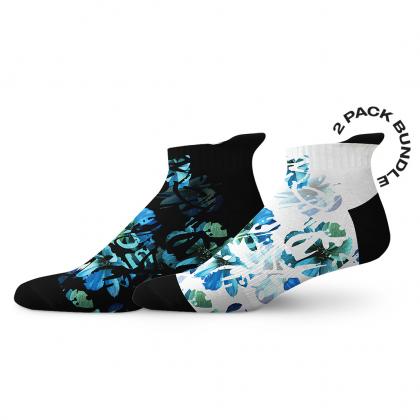 Sox Blues Tab Combo Socks pack of 2 performance ankle socks