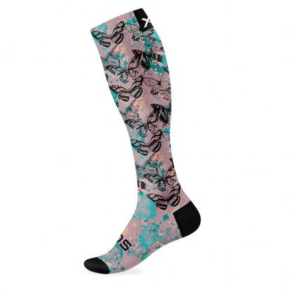 Sox Butterfly Print Knee High Socks